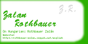 zalan rothbauer business card