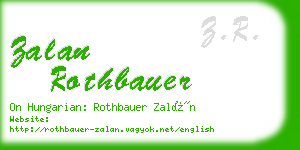 zalan rothbauer business card